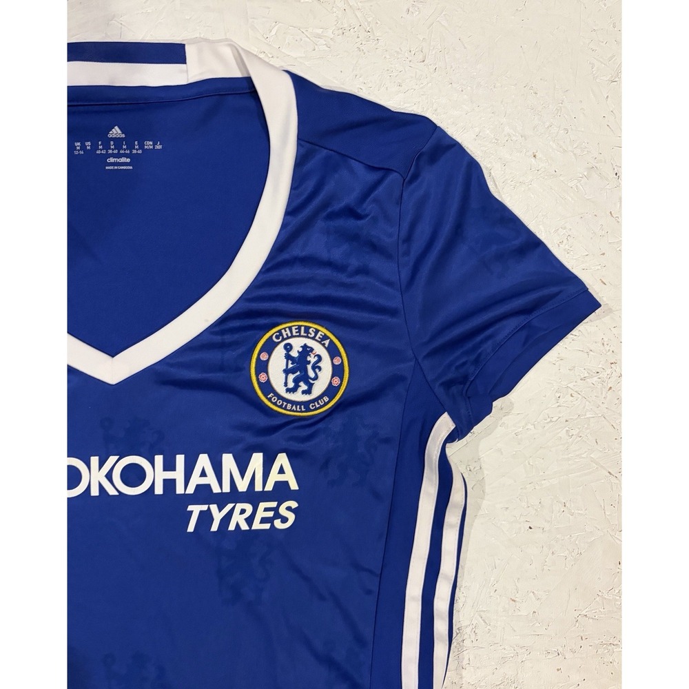 Adidas Chelsea Home Football Shirt Jersey 2016/17 Womens M ClimaLite Blue - Picture 5 of 10